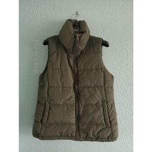 Old Navy (Petite) | Mock Neck Zip-Up Puffer Vest - Olive